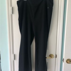 Torrid Size 4 Active Wide Leg Leggings Black Yoga Pants Plus Stretch High Waist